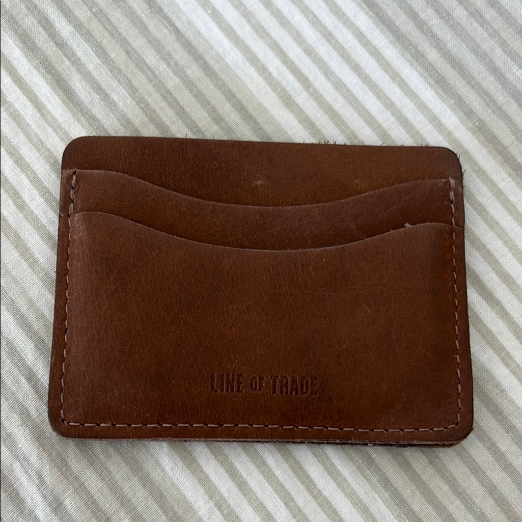 Brown Leather Key  Card Holder With Slim Design